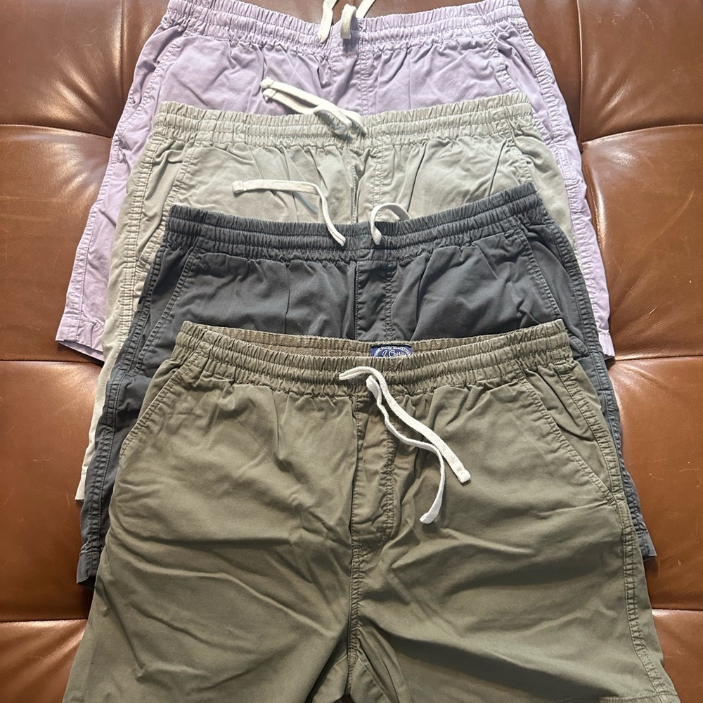 J Crew Men's MED 6” Lounge Shorts - Multi-Color Set